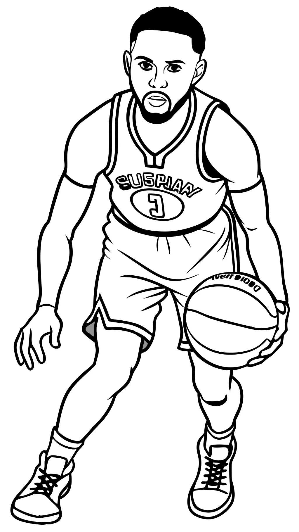 coloring pages of stephen curry